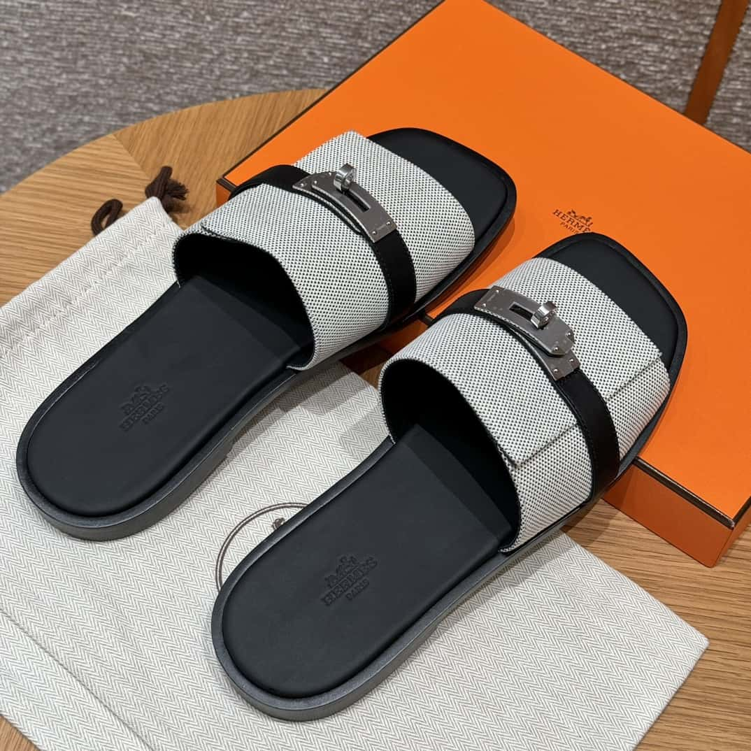 Hermès kelly men's slippers