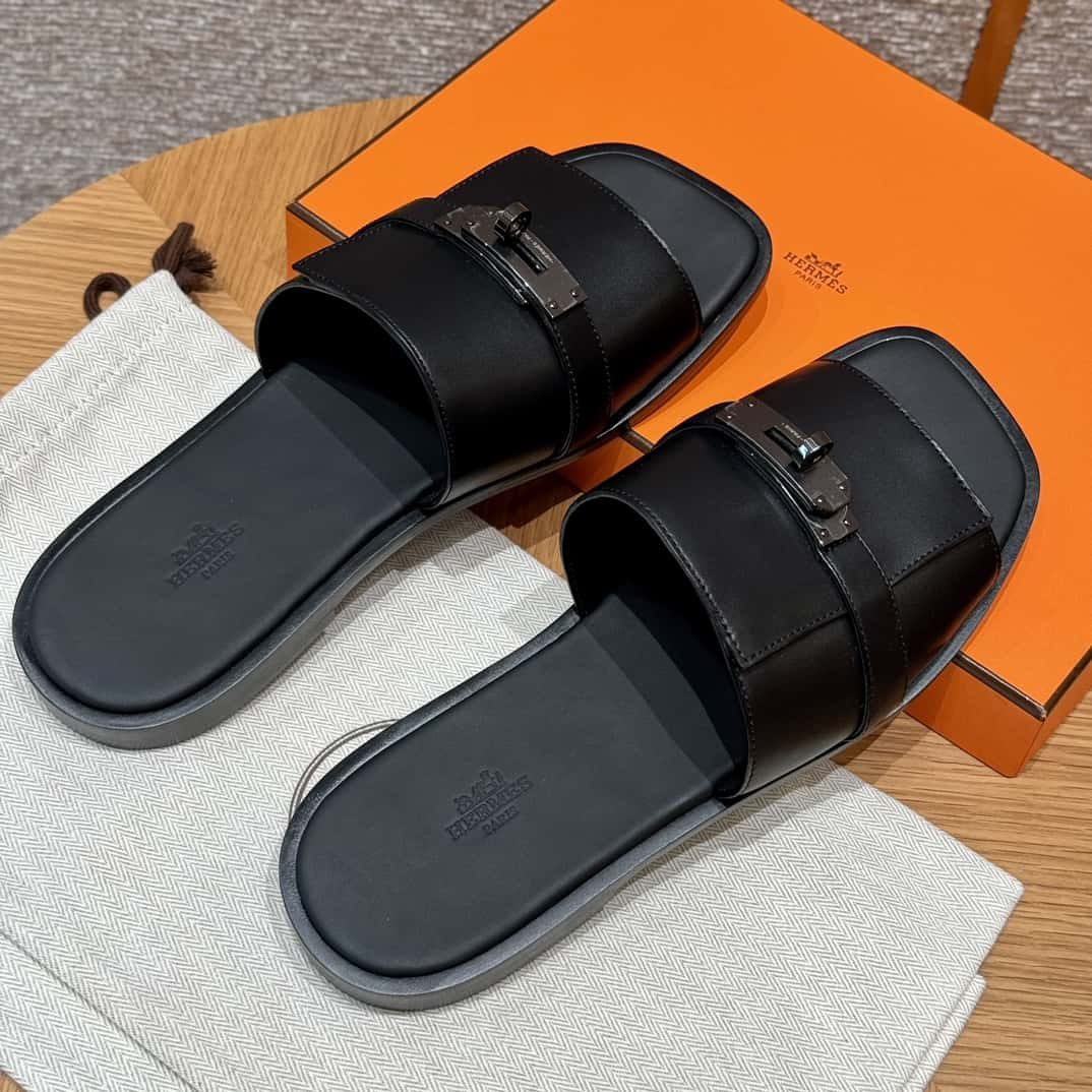 Hermès kelly men's slippers