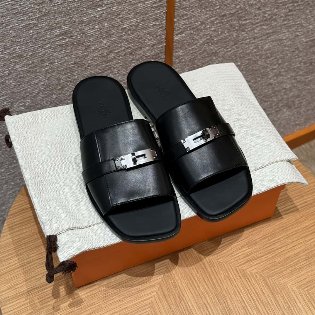 Hermès kelly men's slippers