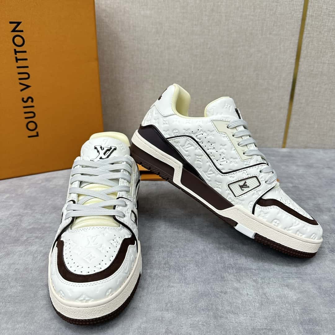 LV Louis Vuitton new TRAINER checkerboard sneakers series 1ACR5K LV TRAINER sneakers