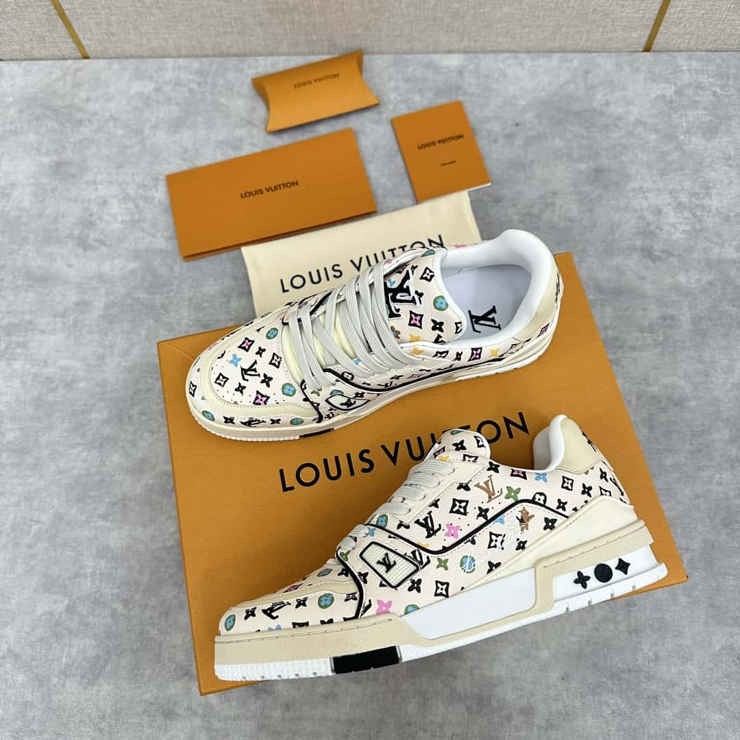 LV Louis Vuitton new TRAINER sports shoes series 1ACXBE LV TRAINER sports shoes