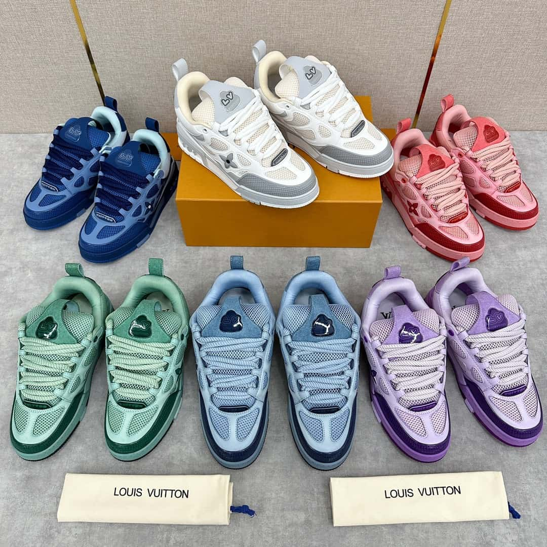 Louis Vuitton LV SKATE washed gradient sports shoes series 1ACQML new LV SKATE sports shoes of the season