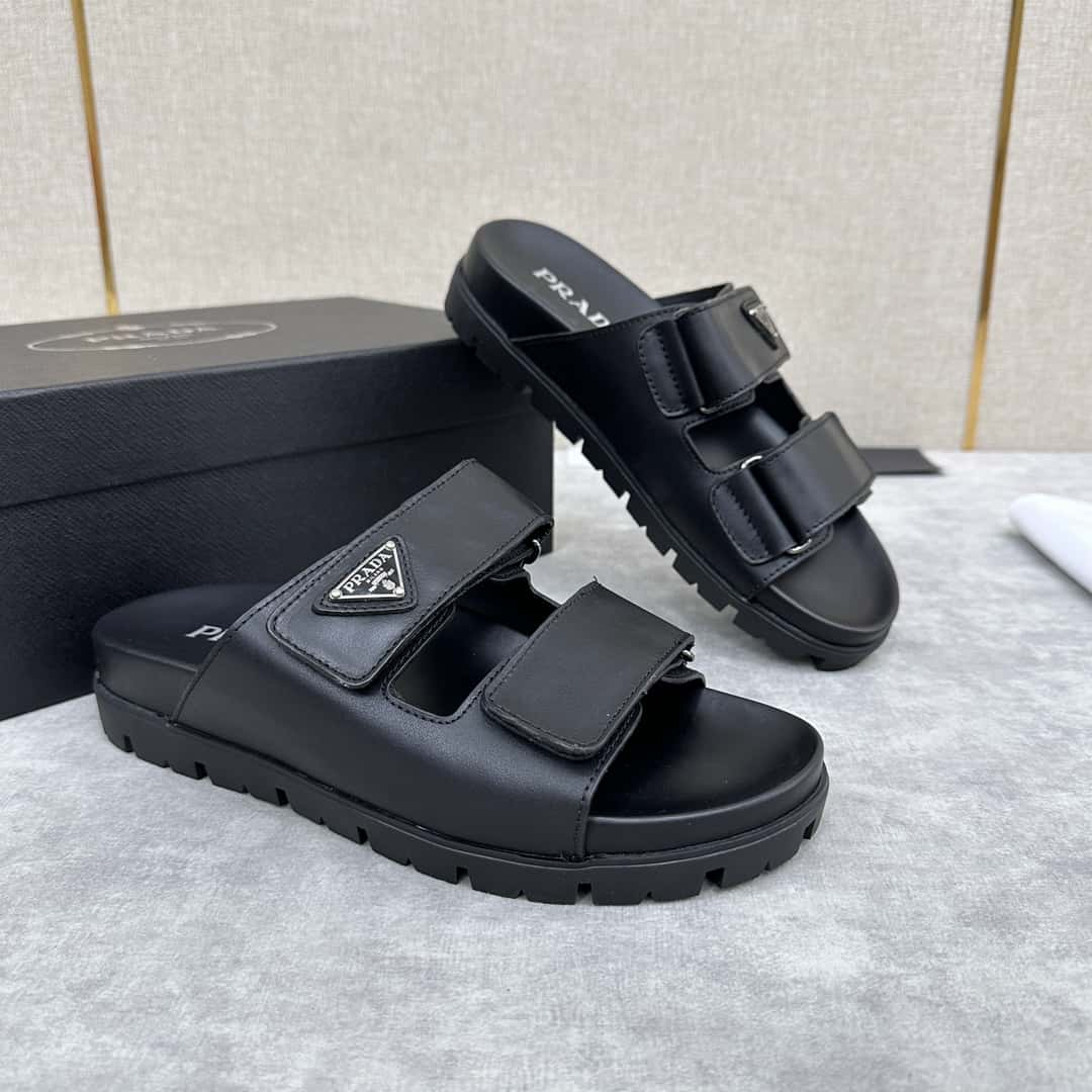 Prada new product new men's leather sandals