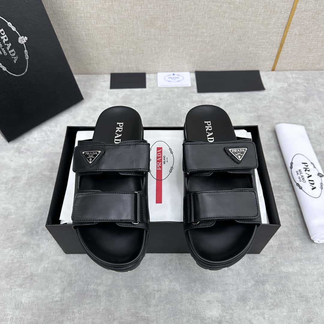 Prada new product new men's leather sandals